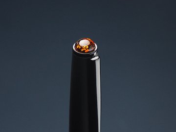 Ball pen with AMBER stone